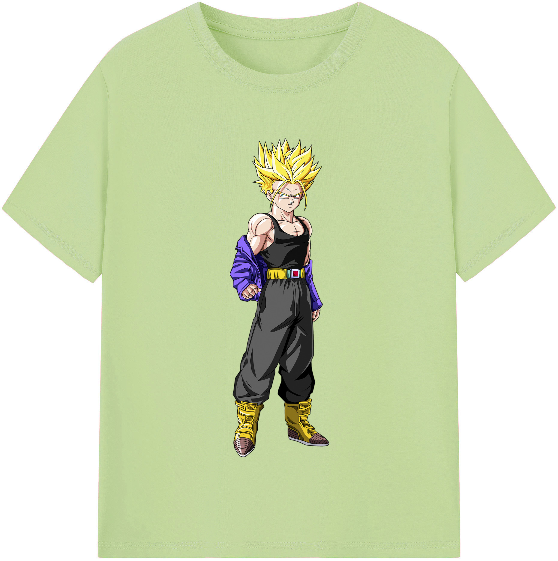 （画像用） ドラゴンボール トランクス（Torankusu）DRAGON BALL Trunks 綿100％半袖Tシャツ（フロントプリント）